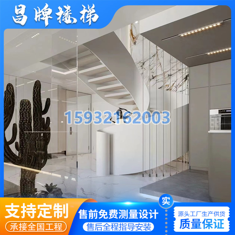钢木旋转楼梯厂家定制规格齐全_钢木旋转楼梯