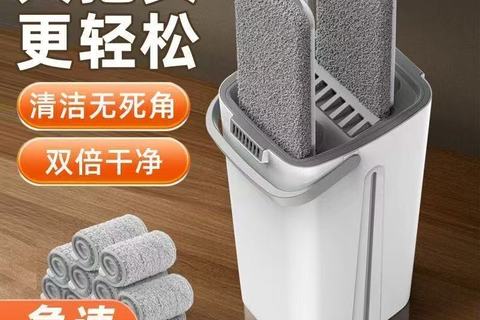 【清洁利器！】360°灵活旋转平板拖把，让家居清洁无死角！