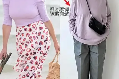 黄皮熟女穿错颜色超显老！5种显土色拉黑，雾霾蓝、灰粉这样穿，优雅减龄不踩坑