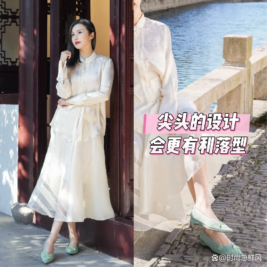 夏天必备的懒人鞋是它：王妃鞋！舒适又优雅，搭裙子、裤子都好看