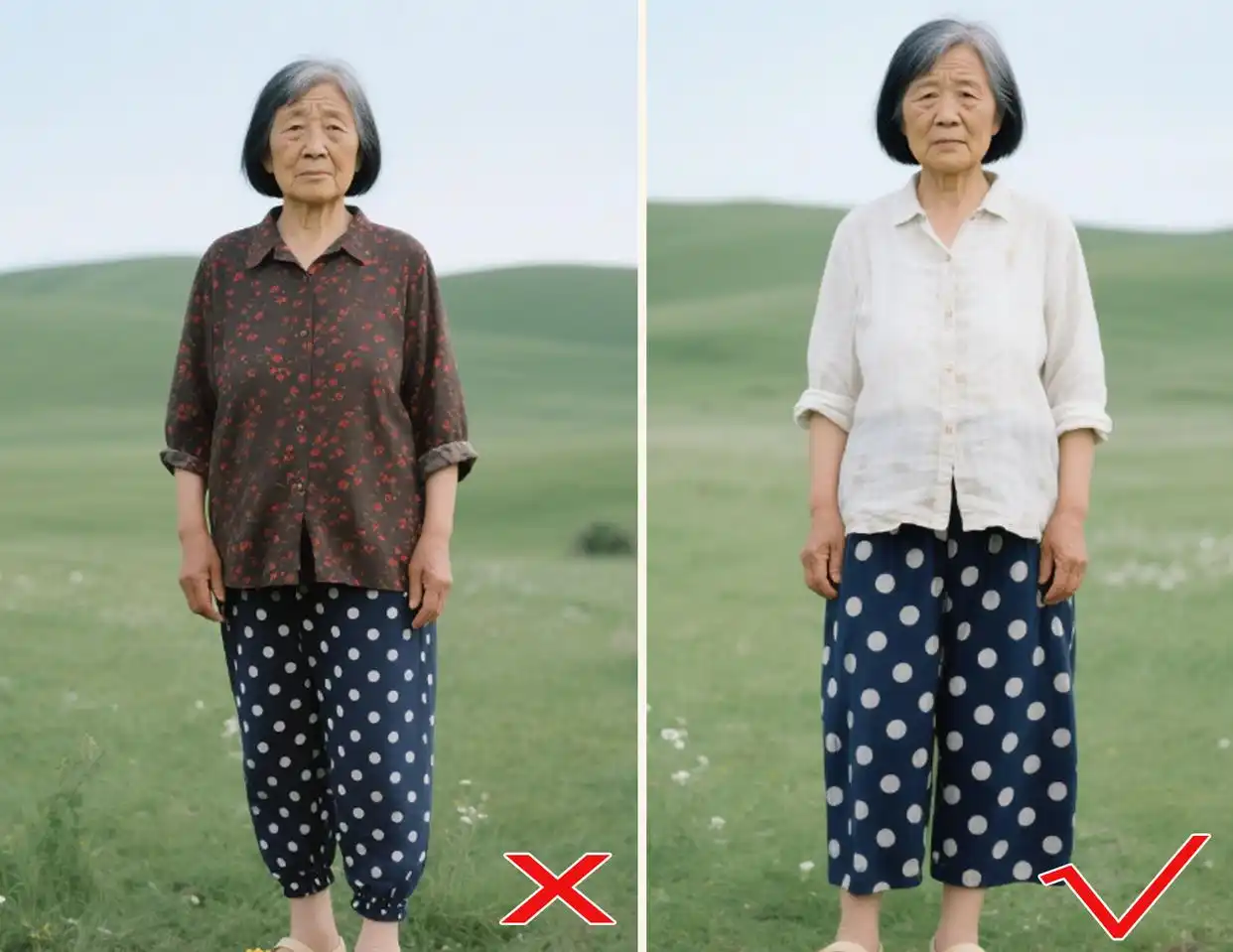皮肤松、肚腩大就焦虑？早秋这么穿错了更显老！避开3个雷区，照着搭比同龄人年轻10岁