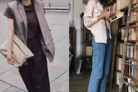 早秋上班“时髦知识分子风”穿起来，减龄显气质