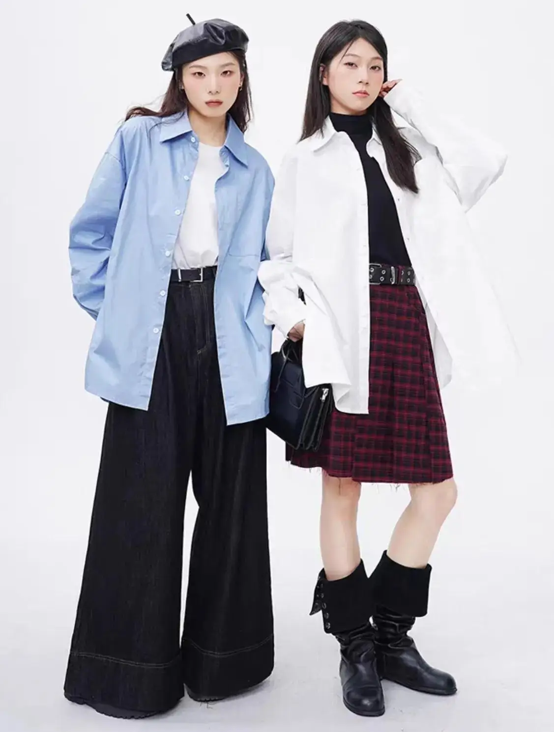 “衬衫+牛仔裤”是早秋的顶流吧！松弛又高级，有大女主气质