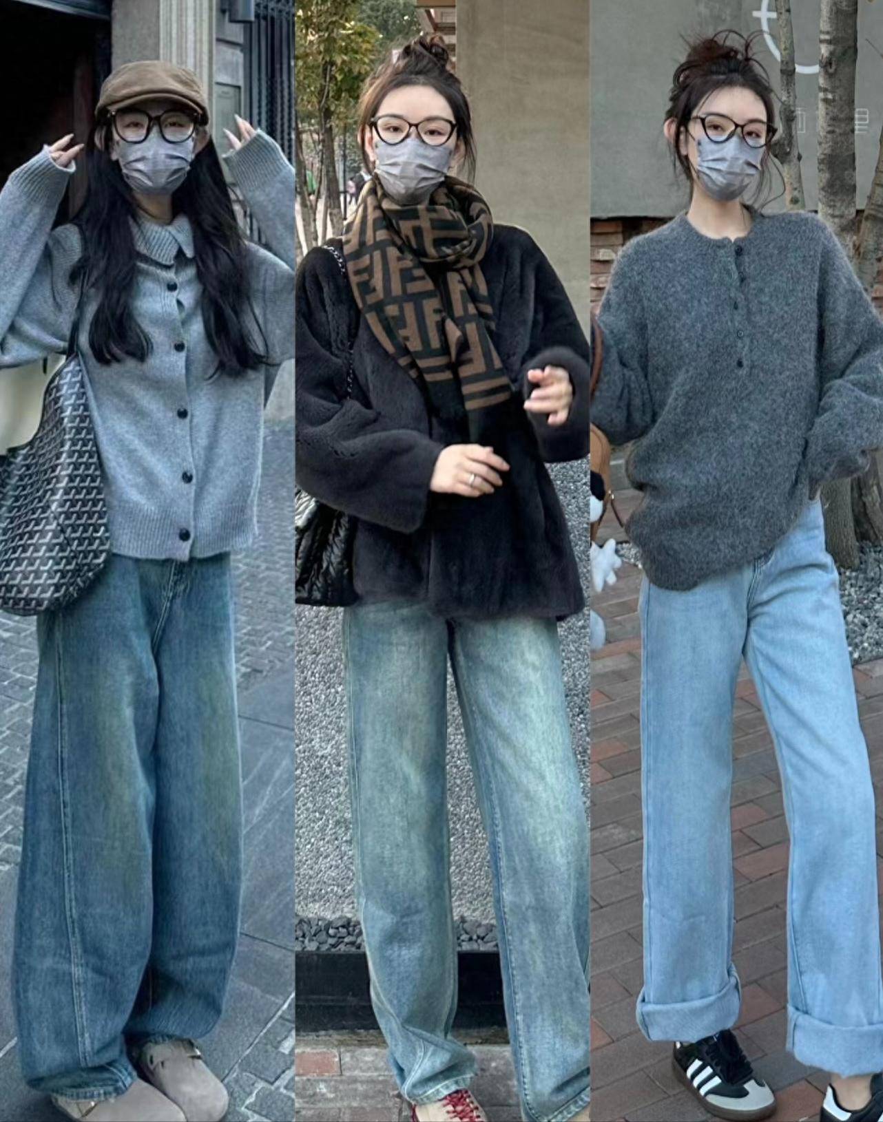 降温怎么穿?博主街拍找灵感,2个方向打造秋冬时尚感!