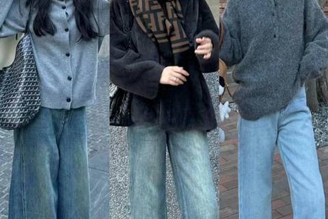 降温怎么穿？博主街拍找灵感，2个方向打造秋冬时尚感！