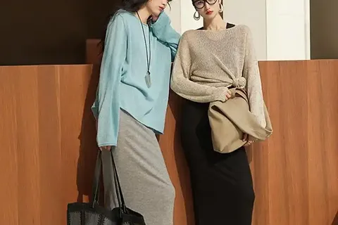 早秋针织衫可太全面了，温柔气质超百搭