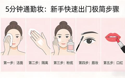 5分钟通勤妆：新手快速出门的极简步骤清单
