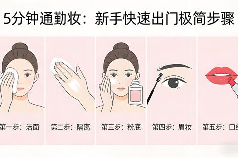 5分钟通勤妆：新手快速出门的极简步骤清单
