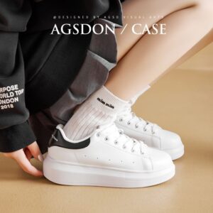 👟奥古狮登厚底小白鞋｜百搭显高神器，通勤休闲都好穿✨