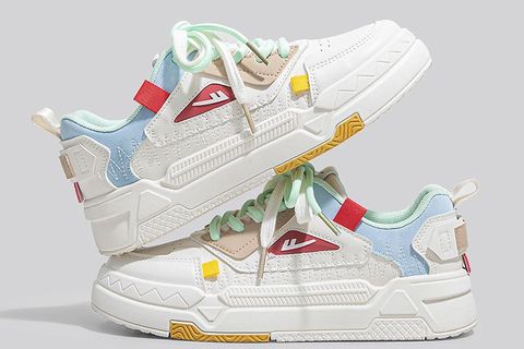 👟回力厚底拼色板鞋｜国潮百搭小白鞋，甜酷风拉满✨