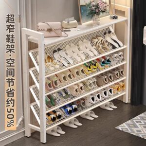 👟斜放式多层鞋架｜玄关扩容神器，大容量收纳不占地✨