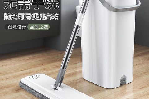 🧹免手洗干湿两用拖把｜懒人清洁神器，家务效率翻倍✨